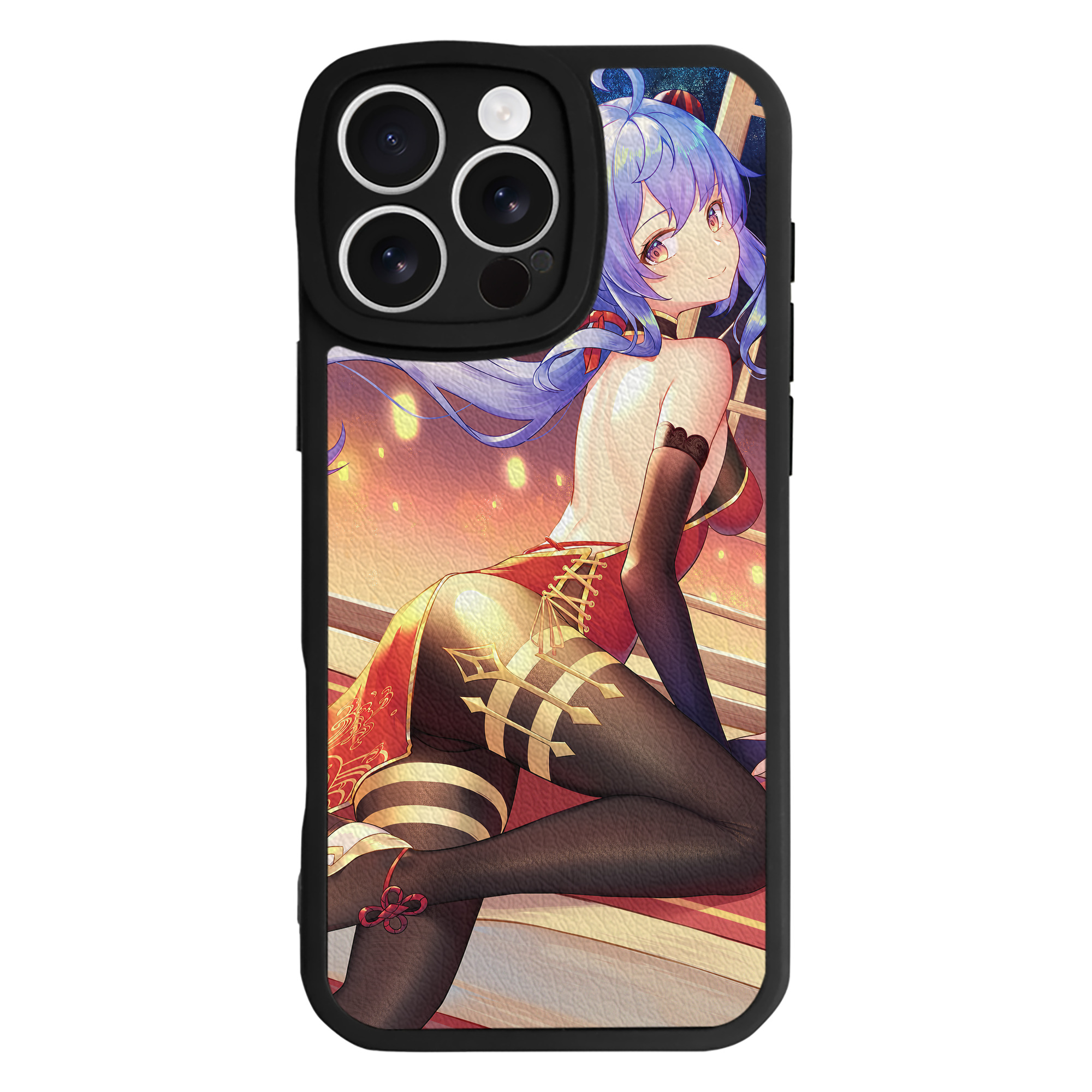 げんし神 genshin 【iPhone 16シリーズ対応】シリコンスマホケース（レザー調） 材質：シリコン